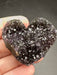  Deep Black Amethyst Geode Heart 