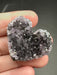 Black/Deep Purple Amethyst Geode Heart