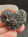 Black/Deep Purple Amethyst Geode Heart