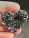 Black Amethyst Geode Heart