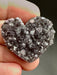 Black Amethyst Geode Heart