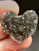 Black/Deep Purple Amethyst Geode Heart