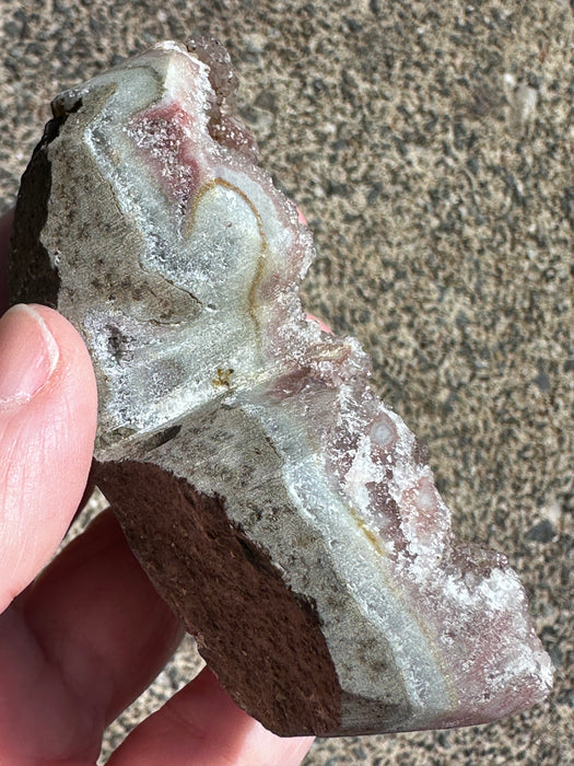 Pink Amethyst Geode Heart