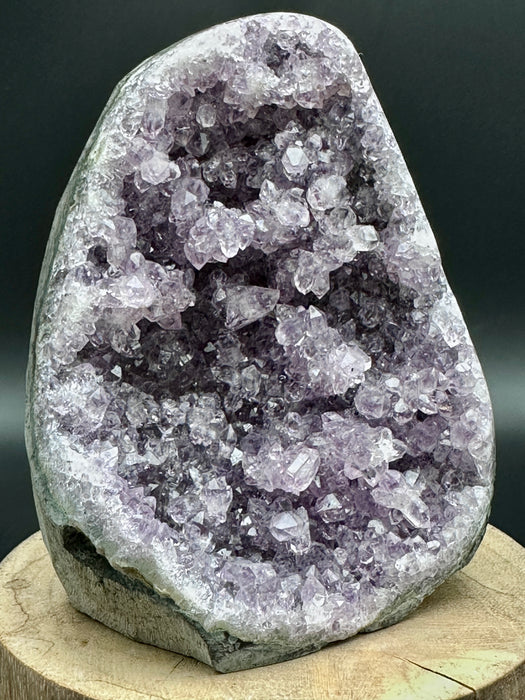 Amethyst Geode Free Standing Cut Base