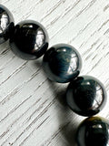 Dark Blue Tigers Eye Bead Bracelet