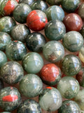 Africa Bloodstone Bead Bracelet