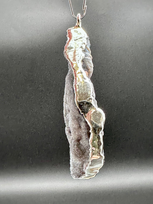 Sparkling Chalcedony Teardrop Pendant