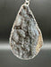 Sparkling Chalcedony Teardrop Pendant