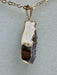 Amethyst Geode Teardrop enveloped in Gold Plating on a Gold Plated Chain