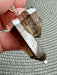 Smoky Quartz Double Natural Point Pendant on high quality Silver plated chain