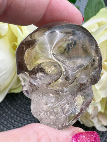 Smoky Quartz Crystal Skull