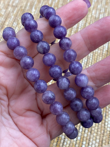 Lepidolite Bead Bracelet