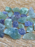 Green Purple Rainbow Fluorite Crystal