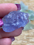 Green Purple Rainbow Fluorite Crystal