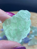 Green Purple Rainbow Fluorite Crystal