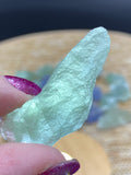 Green Purple Rainbow Fluorite Crystal