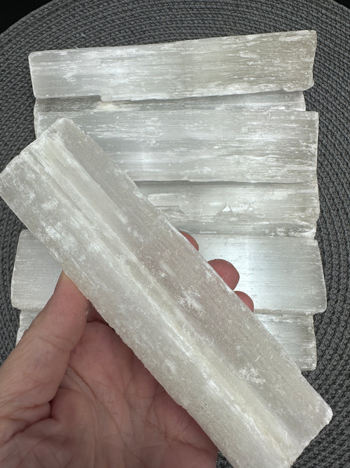 Satin Spar Selenite Chunky Rods