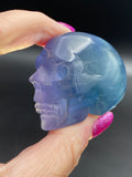 Indigo Fluorite Crystal Skull