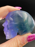 Indigo Fluorite Crystal Skull