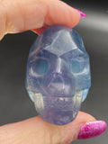 Indigo Fluorite Crystal Skull