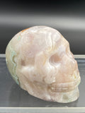 Flower Agate Crystal Skull