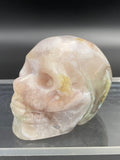 Flower Agate Crystal Skull