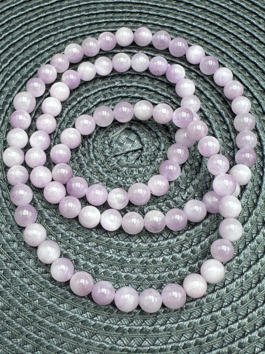 Kunzite 3-Row Crystal Bracelet/Necklace