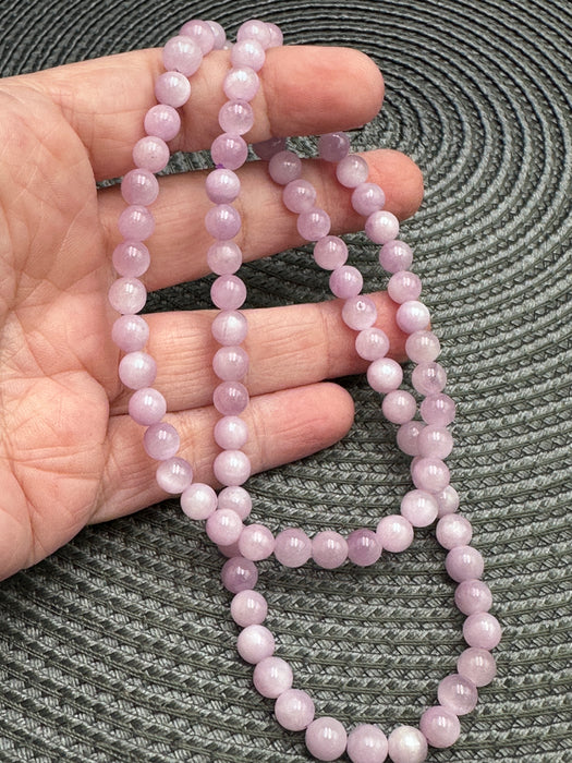 Kunzite 3-Row Crystal Bracelet/Necklace