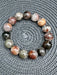 Garden Quartz Lodolite Crystal Bead Bracelet