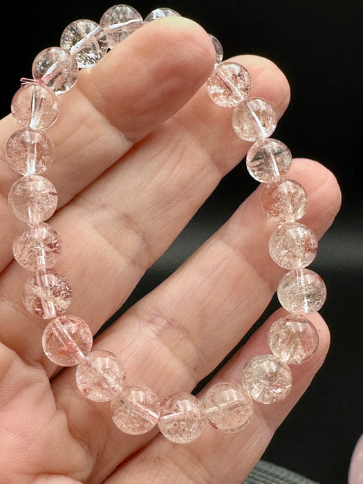 Himalayan Pink Quartz bracelets