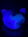 Volcanic Agate Cat Head with UV reaction
