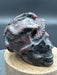 Garnet (Firework) and Astrophyllite Skull with Snake