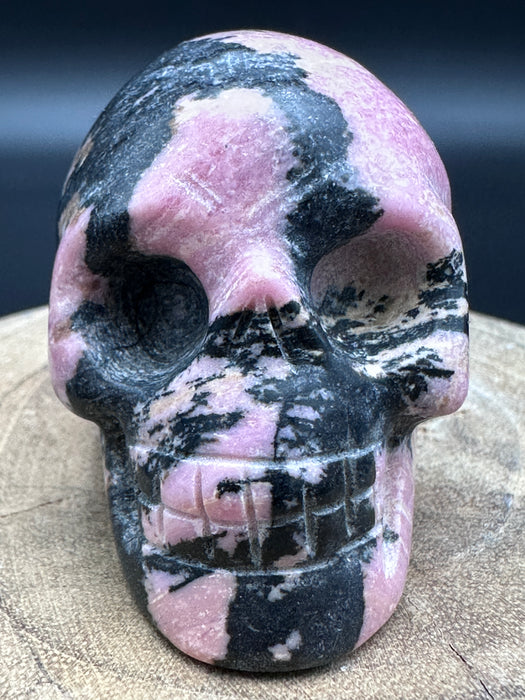Rhodonite Crystal Skull