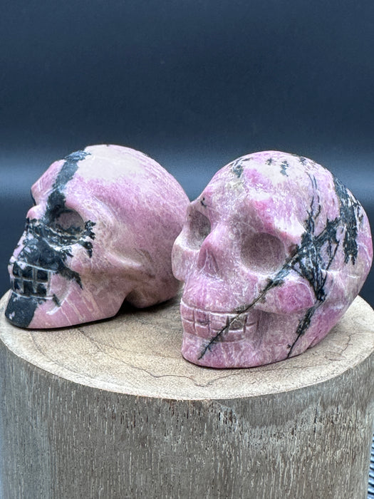 Rhodonite Crystal Skull