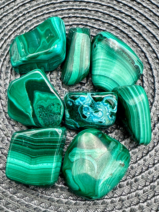 Malachite Tumbled Stones