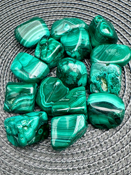 Malachite Tumbled Stones