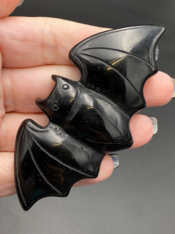 Black Obsidian Crystal Bat