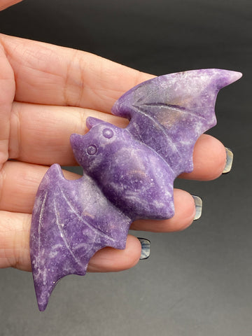 Lepidolite Bat Crystal