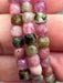 Faceted "Watermelon" Tourmaline 4mm bracelet 