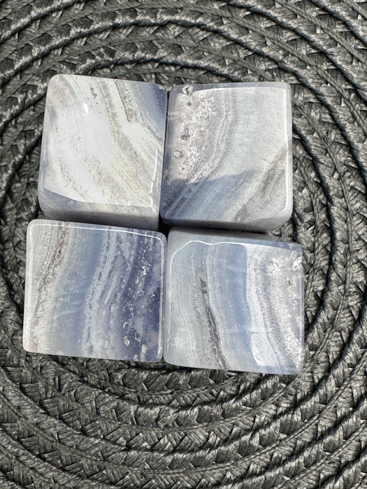 Blue Lace Agate Cubes - 3 size choices