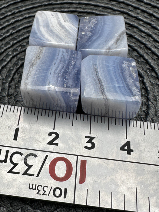 Blue Lace Agate Cubes - 3 size choices