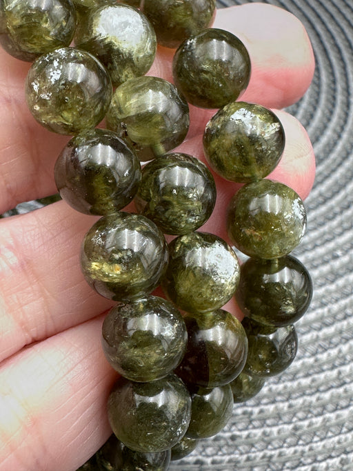 Green Mica bead bracelet