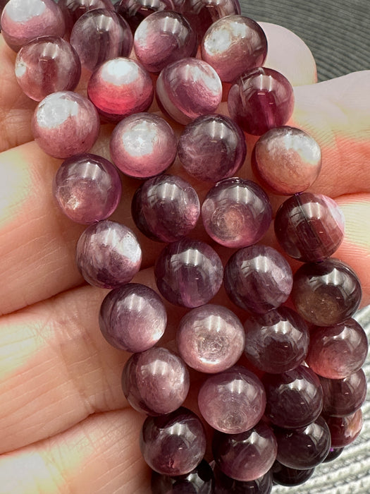 Gem Lepidolite Bead Bracelets
