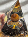 Tigers Eye Tree of Life Orgonite Pyramid