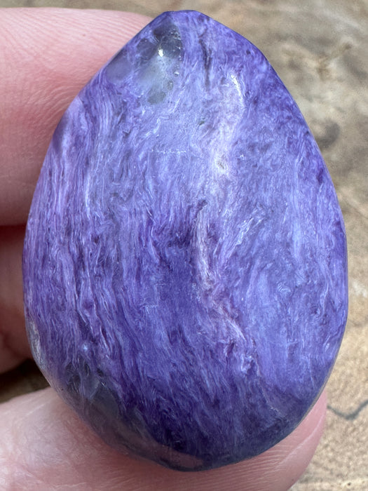 Charoite Crystal Teardrop