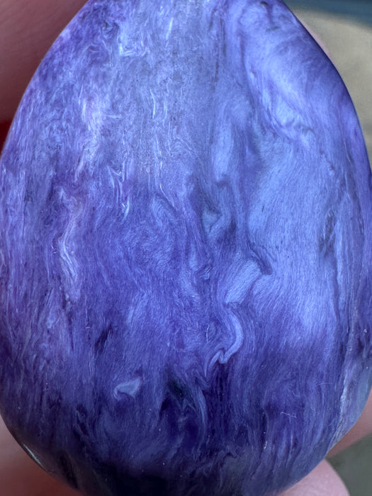 Charoite Crystal Teardrop