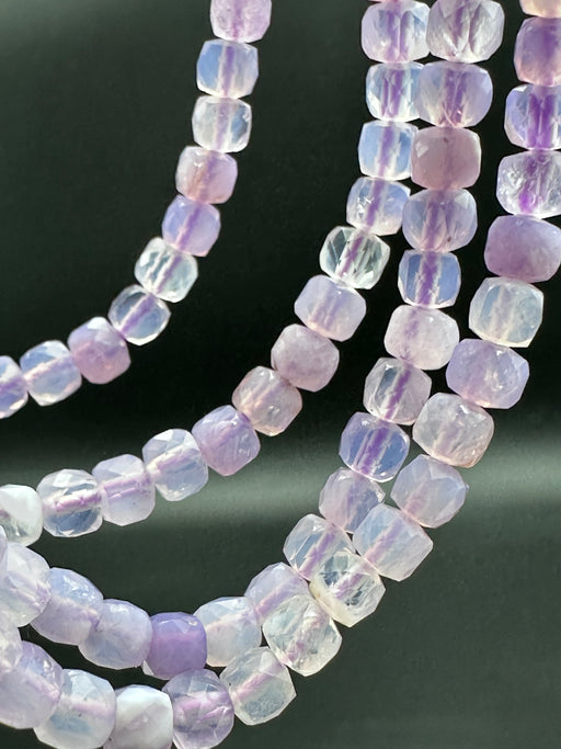 Purple Opalite Faceted Bead Bracelet
