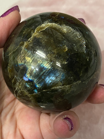 Labradorite Crystal Sphere