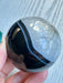 Black Agate Crystal Sphere