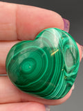 Malachite Crystal Heart